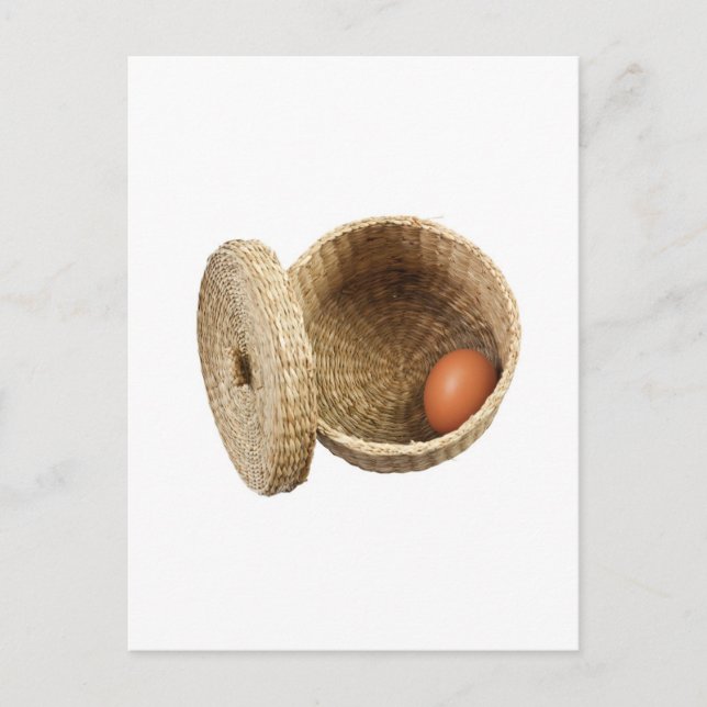 Egg in basket postcard (Front)