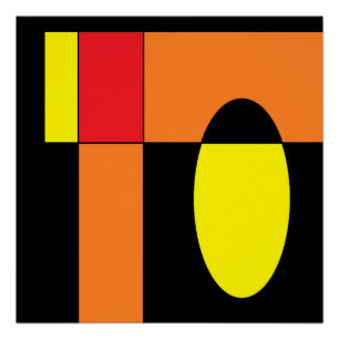 Egg Invader II - Ken Gauge Abstract Art Poster