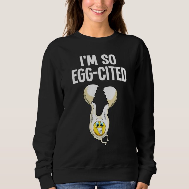 Egg Kids Men Women Cool Fried Egg Food Pun _2 Sweatshirt (Front)