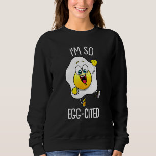 Egg Kids Men Women Cool Fried Egg Food Pun Sweatshirt