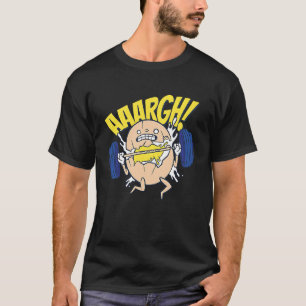 egg lifting weights for gym goers motivational T-Shirt