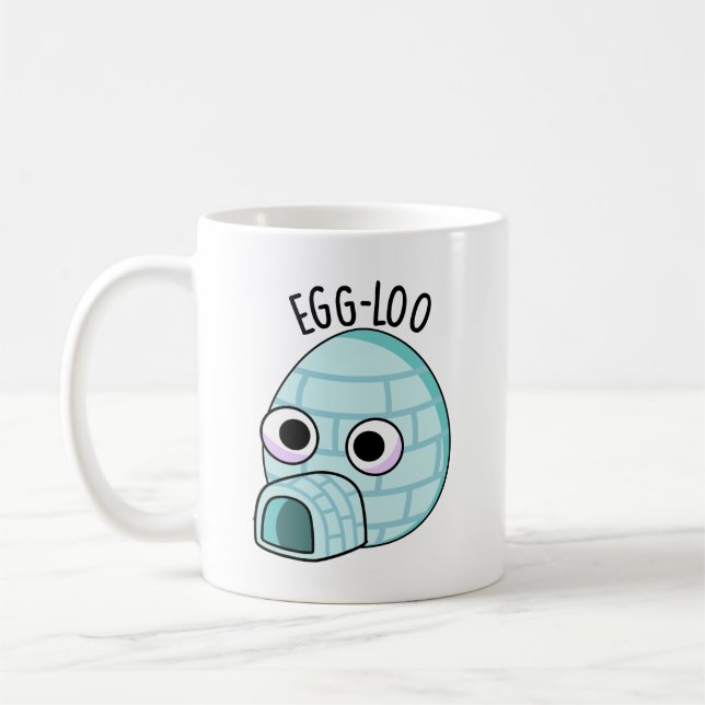 Egg-loo Funny Egg Pun  Coffee Mug (Left)