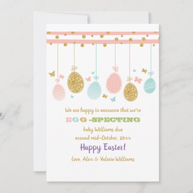 Egg Mobile Pregnancy Announcement (Front)