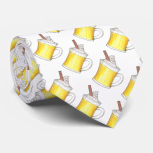 Egg Nog Eggnog Christmas Winter Holiday Foodie Tie