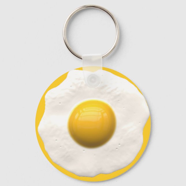 Egg Over Easy Key Ring (Front)