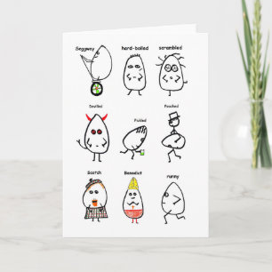 Egg Puns Holiday Card
