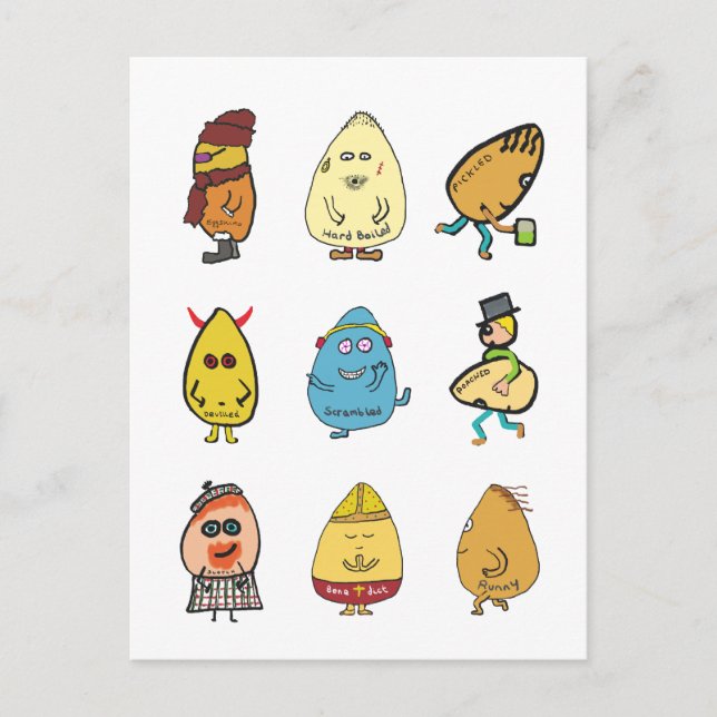 Egg Puns Postcard (Front)
