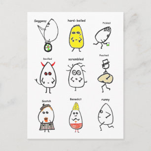 Egg Puns Postcard