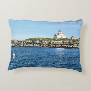 Egg Rock Lighthouse Bar Harbour Maine Accent Pillo Decorative Cushion