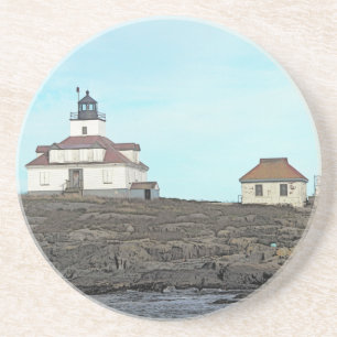 Egg Rock Lighthouse Coaster