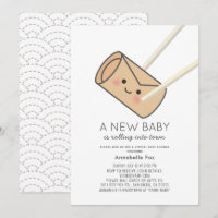 Egg Roll Kawaii Virtual Baby Shower
