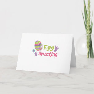 Egg Specting Maternity - Funny Easter Pregnancy Holiday Card