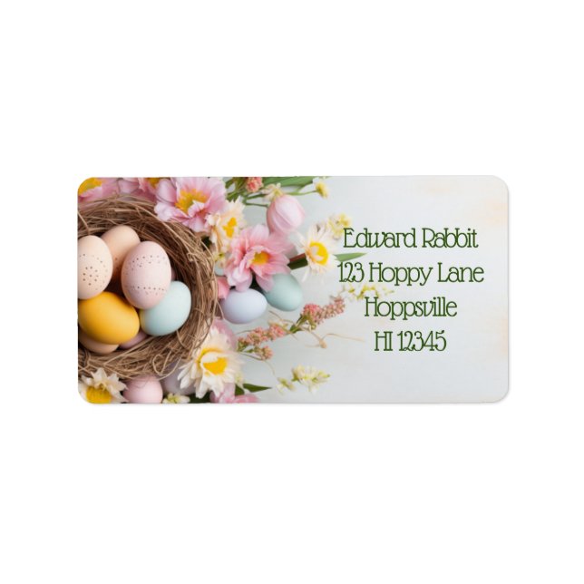 Egg-static Mail: Spruce Up Your Easter Deliveries  Label (Front)