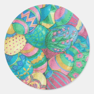 Egg-stavaganza Classic Round Sticker