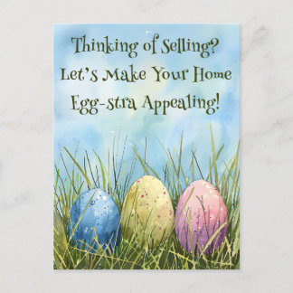 Egg-stra Appealing Real Estate Realty Marketing  Postcard