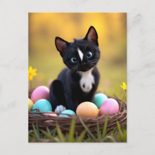 Egg-stra Cute: Felini’s Springtime Surprise Holiday Postcard