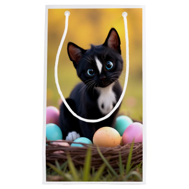 Egg-stra Cute: Felini’s Springtime Surprise Small Gift Bag (Front)