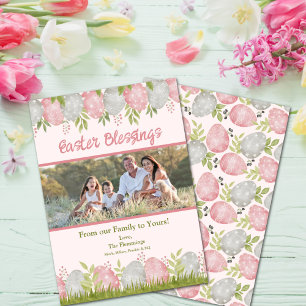 Egg-stra Sweet Customisable Easter Photo Holiday Card