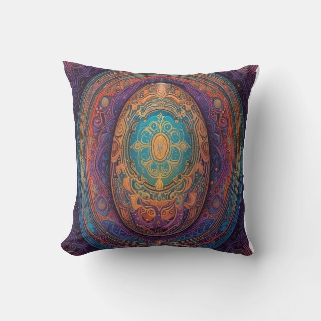 Egg-straordinary Vibes Only –Playful Easter Design Cushion (Front)