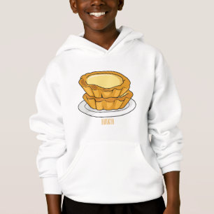 Egg tart cartoon illustration