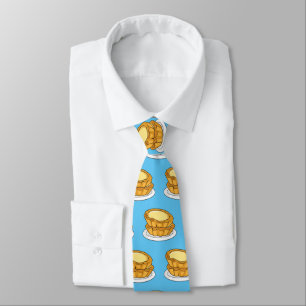 Egg tart cartoon illustration tie