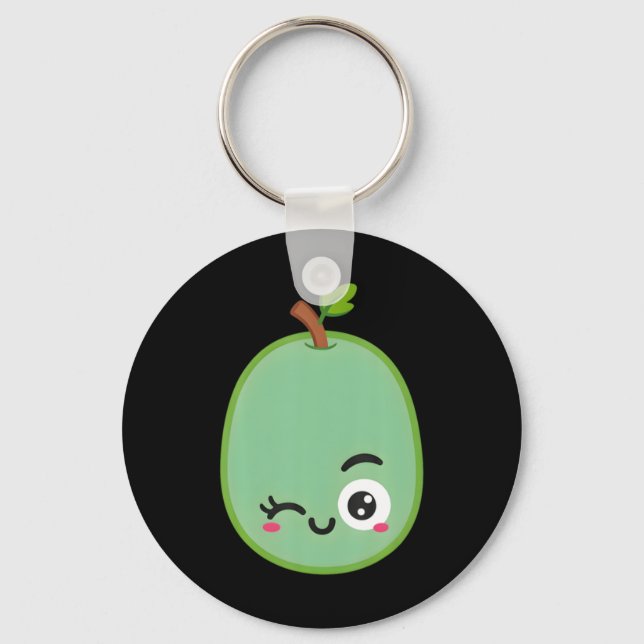 Egg Teacher Halloween The Sour Grape Key Ring (Front)