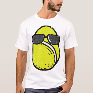 Egg Tennis Ll Sungles Easter Day Sports Men Women T-Shirt