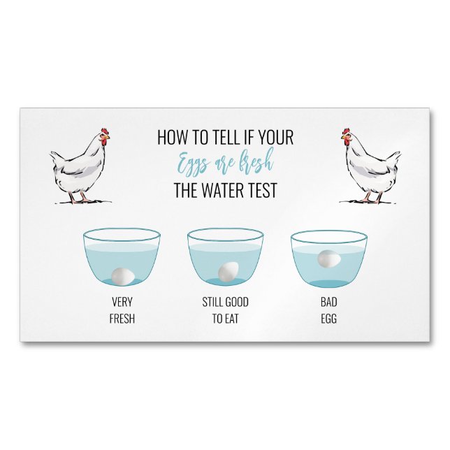 Egg Test For Freshness Customer Reminder Magnet (Front)