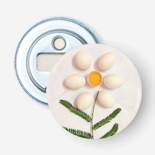 Egg Yolk Flower Bottle Opener (Front)
