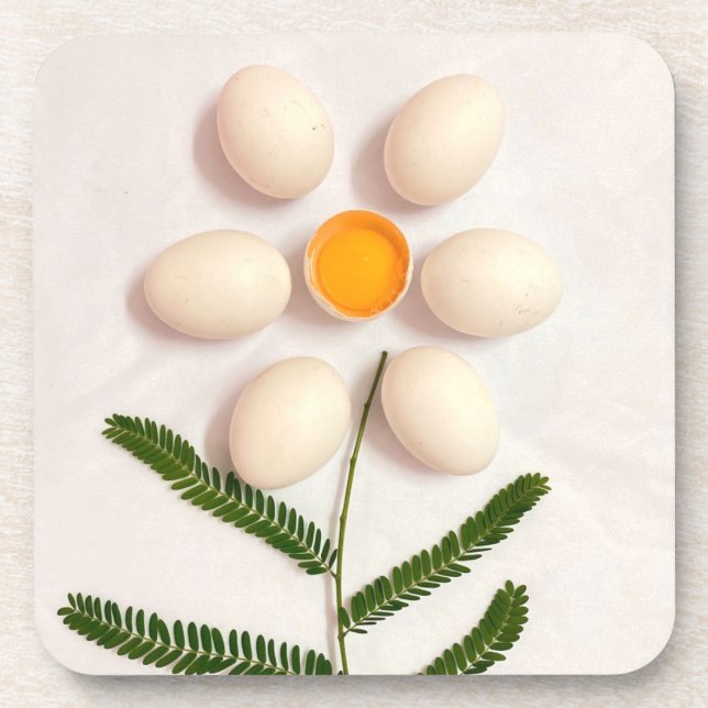 Egg Yolk Flower Coaster (Front)