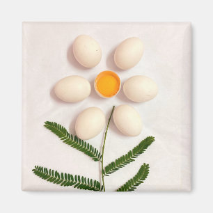 Egg Yolk Flower Magnet