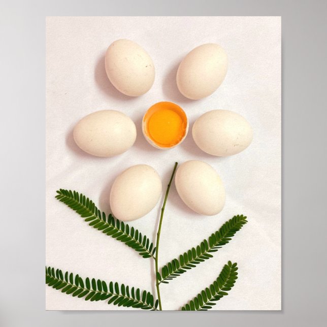 Egg Yolk Flower Poster (Front)