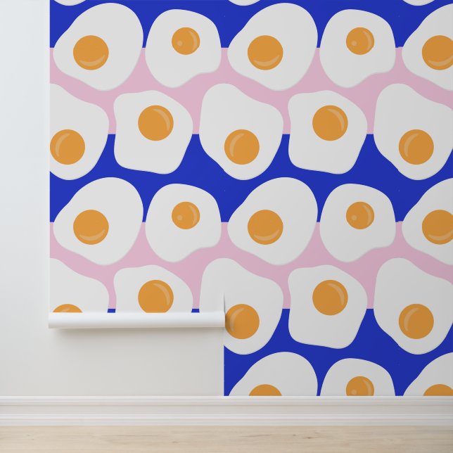 Egg Yolk Pattern Wallpaper (Application)