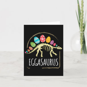 Eggasaurus Easter Stegosaurus Dinosaur Boys Kids T Card