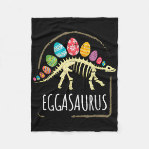 Eggasaurus Easter Stegosaurus Dinosaur Boys Kids T Fleece Blanket