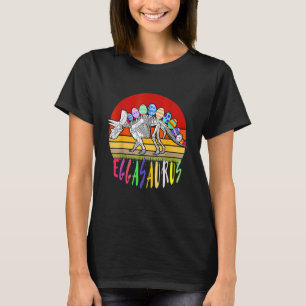 Eggasaurus Stegosaurus Dinosaur Egg Happy Easter T-Shirt