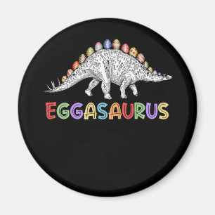 Eggasaurus Stegosaurus Egg Dinosaur Happy Easter Magnet