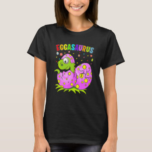 Eggasaurus Stegosaurus Happy Easter Eggs Dinosaur  T-Shirt