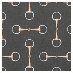 Eggbutt Snaffle Bit Equestrian (small scale) Fabric
