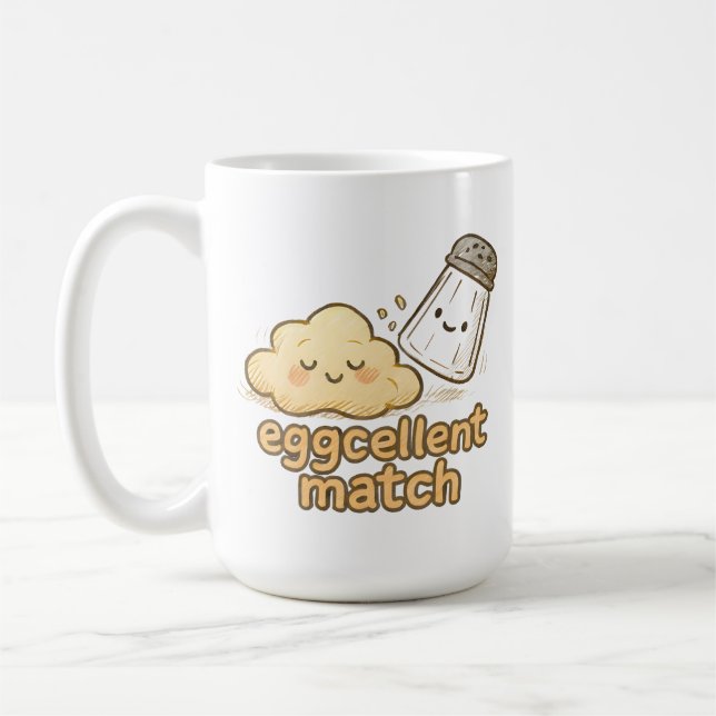 Eggcellent Match Coffee Mug (Left)