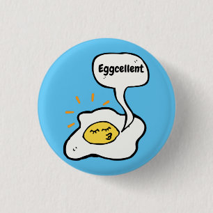 Eggcellent Sunny Side Up 3 Cm Round Badge