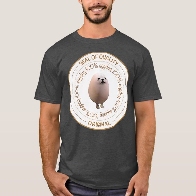 Eggdog seal  100 eggdog Premium T-Shirt (Front)