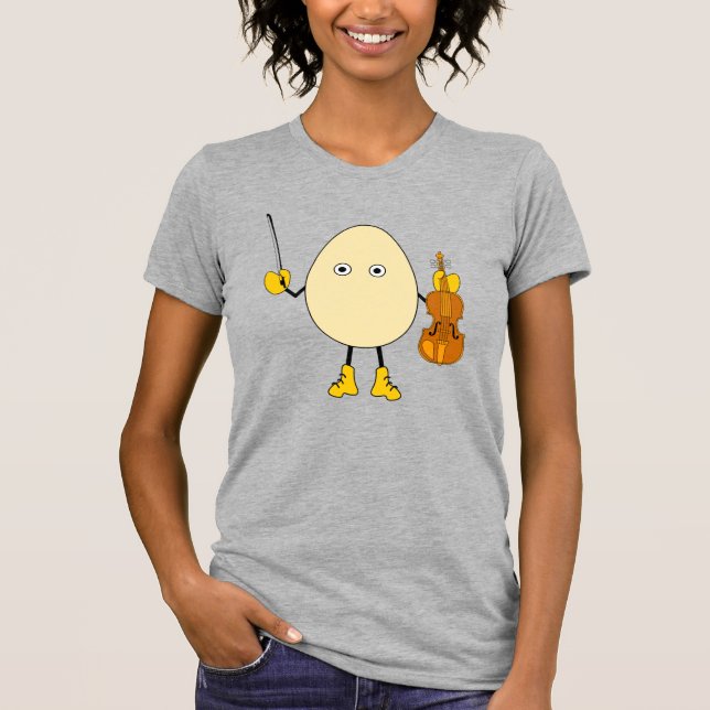 Egghead Violinist T-Shirt (Front)
