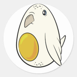 Eggie Birble Classic Round Sticker