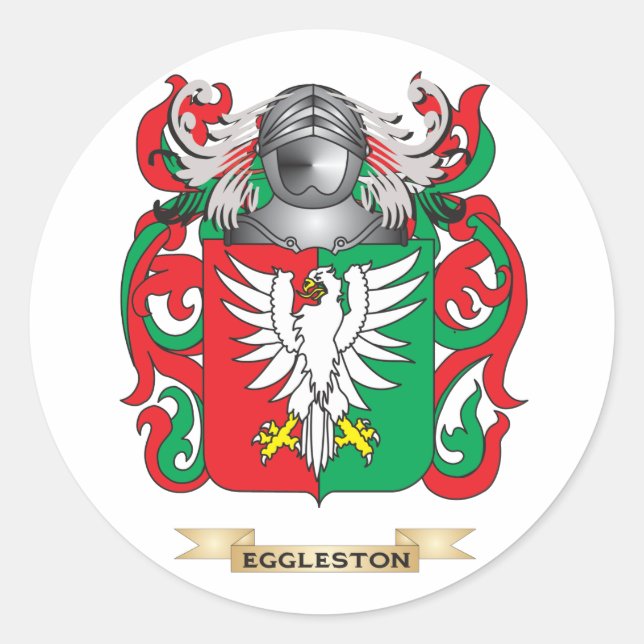 Eggleston Coat of Arms Classic Round Sticker (Front)