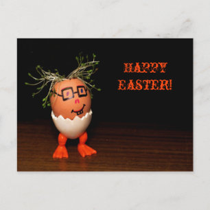 Eggman from Eggmen Series Text Easter Postcard