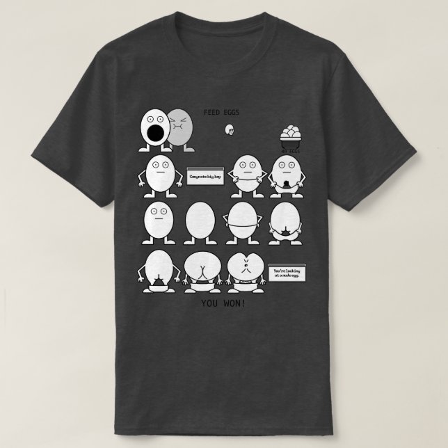 Eggman Game Feed Eggs Game ITYSL T-Shirt (Design Front)
