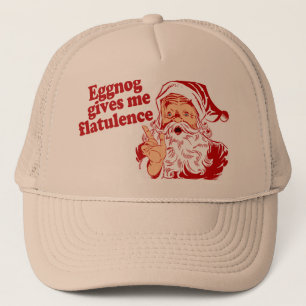Eggnog Gives Santa Flatulence Trucker Hat
