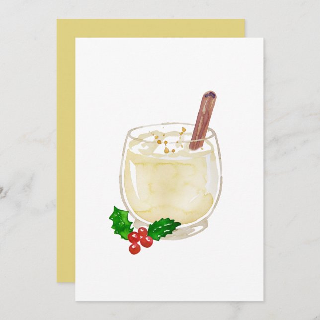 Eggnog Invitations (Front/Back)