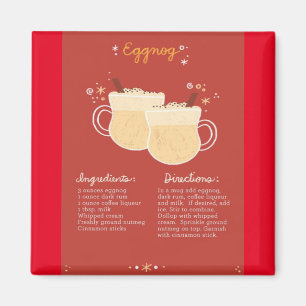 Eggnog Recipe Magnet